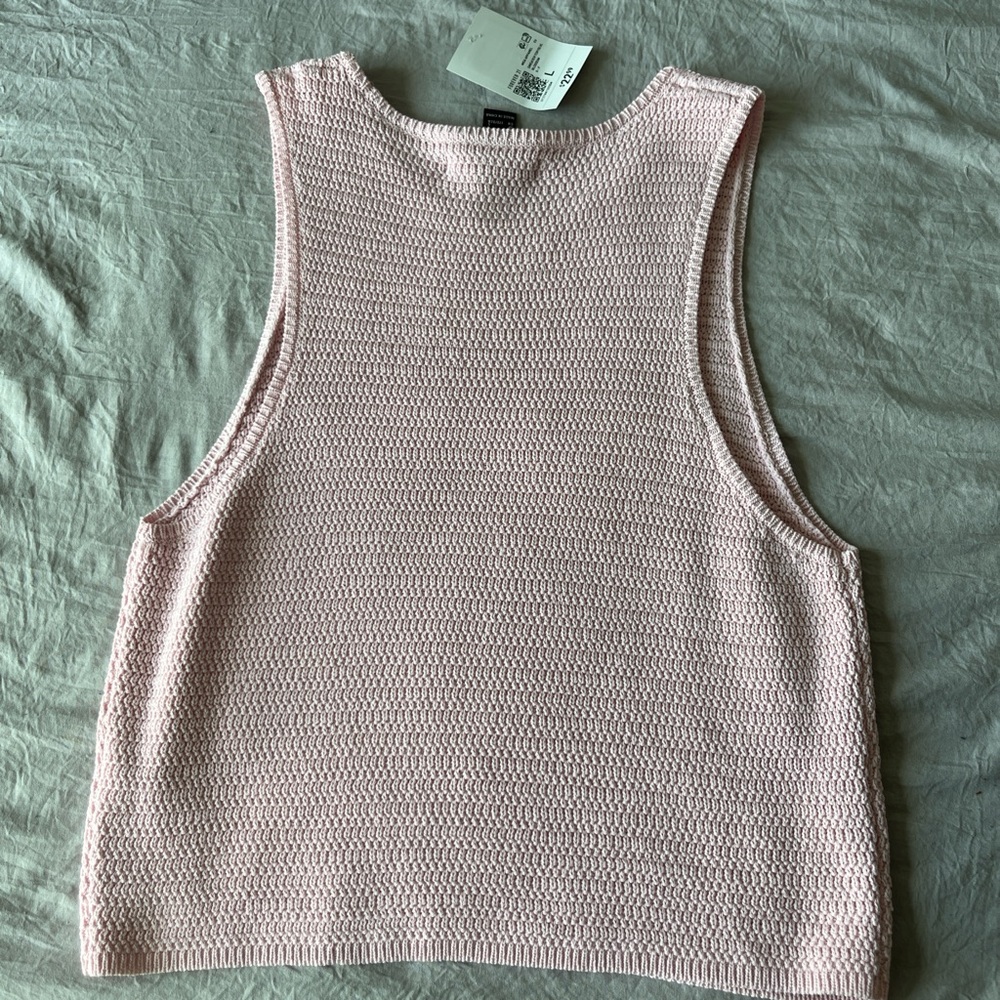 Forever 21 Light Pink Knit Tank Top
